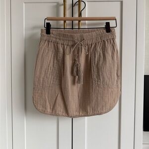 Aritzia Community Cotton Mini Skirt